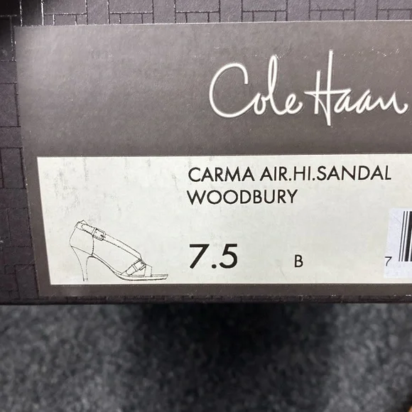 Cole Haan carma air hi heels sandal strappy Woodbury brown tan 7.5 - Picture 12 of 15